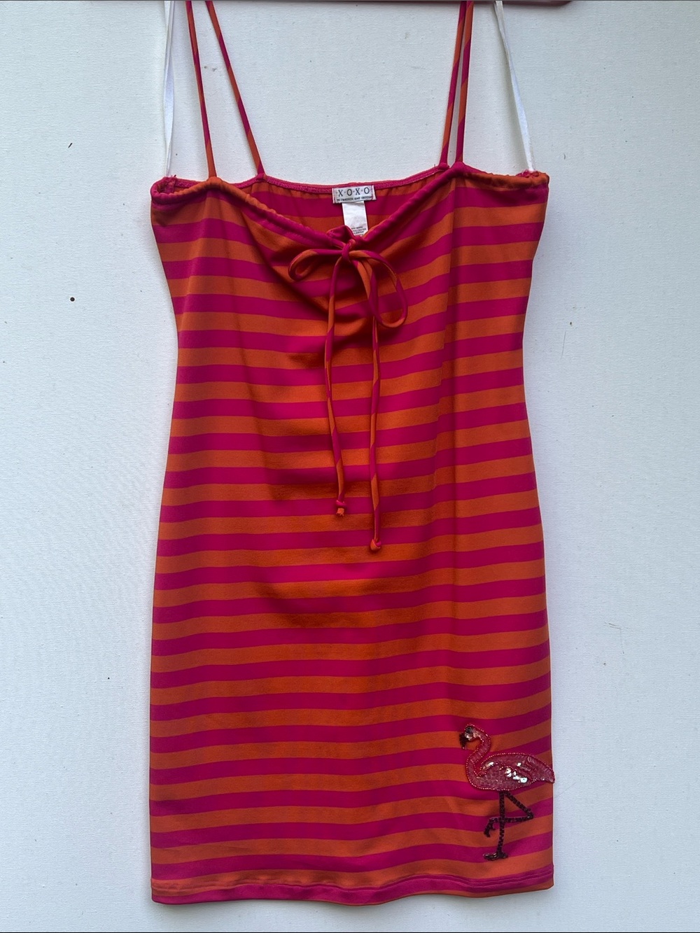 🦩Vtg striped beach dress🦩